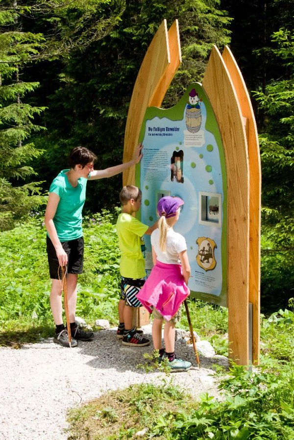 Ehrwald - water adventure trail "Zugspitzi" at the Gaisbach stream