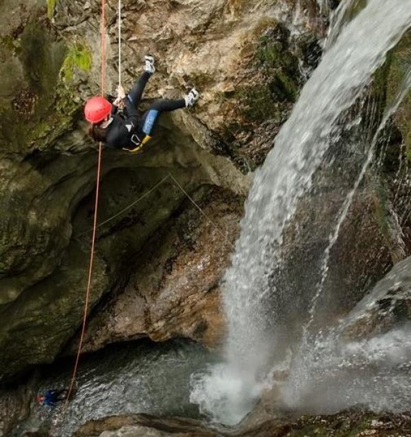Canyoning_Wasserfall_Abseilen