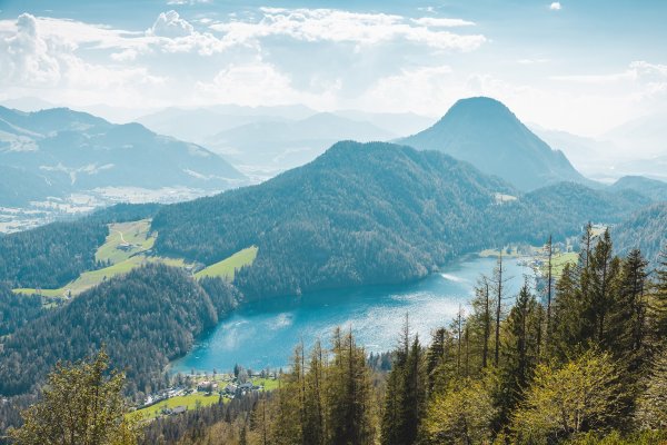 Scheffau_Jägersteig_Ausblick Hintersteiner See_Wilder Kaiser