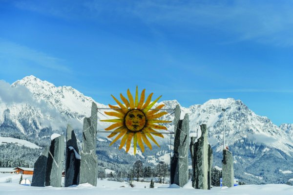 Söll_Ortsansicht_Winter_Wilder Kaiser