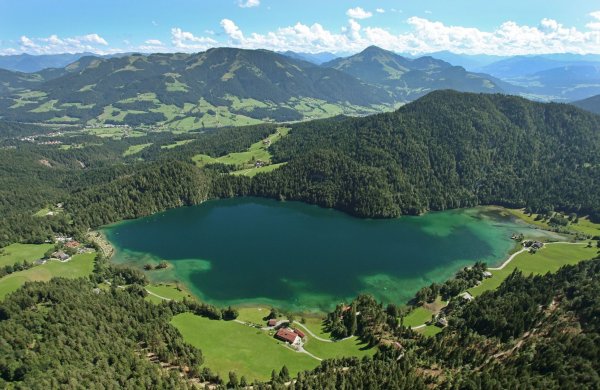 Scheffau_Hintersteiner See_Luftaufnahme_Wilder Kaiser