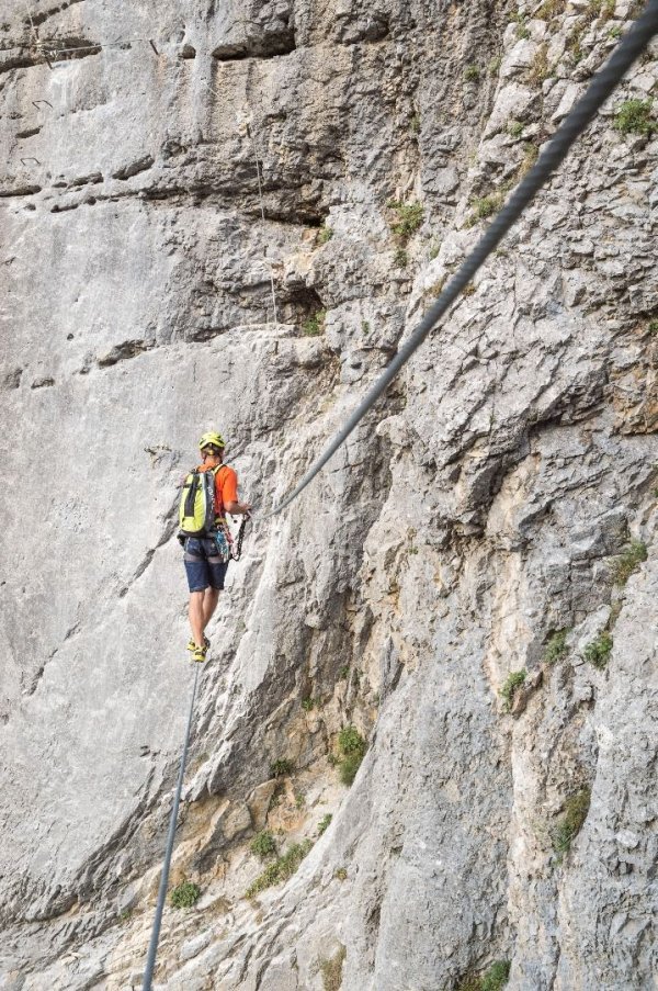 Ellmau_Klettersteig Klamml_Zwei-Seilbrücke_Wilder Kaiser